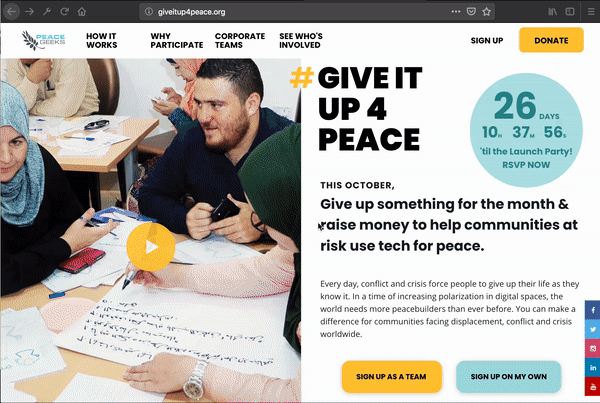 PeaceGeeks Project - Animation